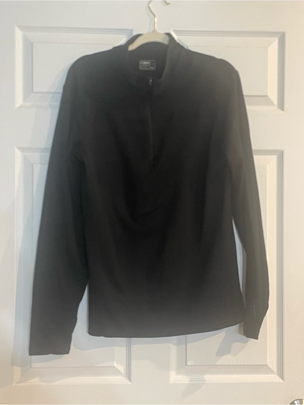 Alpine Black Quarter-Zip Turtleneck Sweater